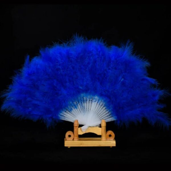 Eventail pliable plumé – Image 4